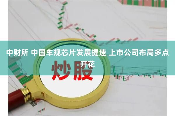 中财所 中国车规芯片发展提速 上市公司布局多点开花