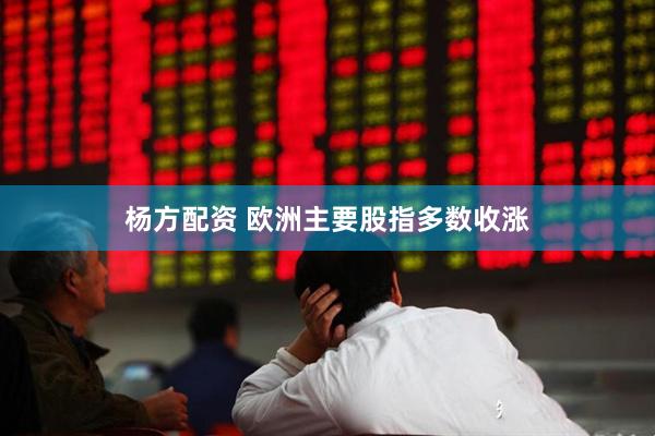杨方配资 欧洲主要股指多数收涨